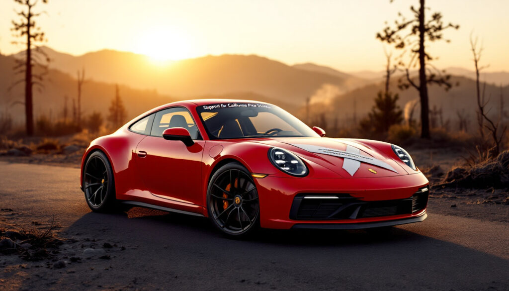 découvrez comment la porsche 911 s/t s'engage dans la lutte contre les ravages des incendies en californie, en offrant un soutien essentiel aux victimes. explorez l'histoire de cette voiture emblématique et son rôle dans des initiatives caritatives.