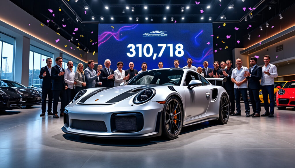 en 2024, porsche franchit un nouveau seuil avec 310 718 véhicules livrés dans le monde entier, renforçant sa position de leader dans l'industrie automobile et témoignant de l'engouement continu pour ses modèles emblématiques.