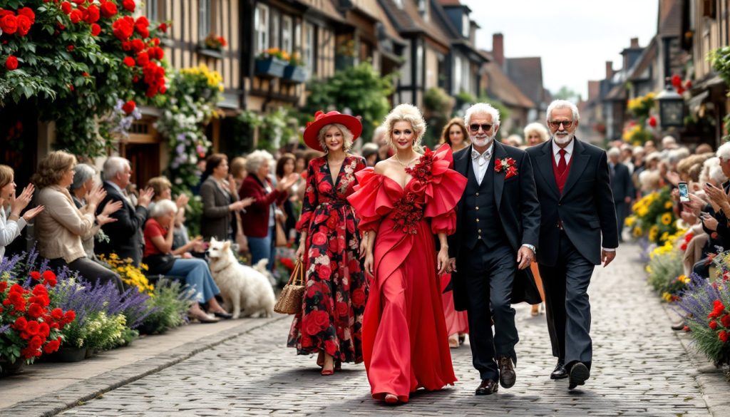 découvrez un défilé de mode surprenant en normandie, où des seniors prennent la vedette sur le podium avant de faire sensation à bord d'une porsche. une expérience unique mêlant élégance, joie de vivre et passion pour la mode !