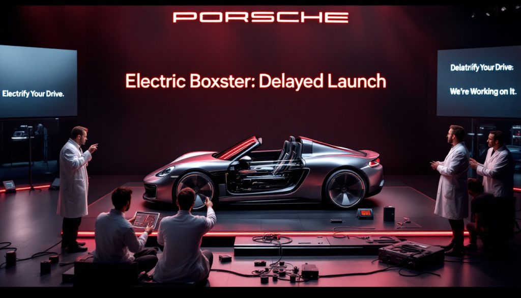 découvrez les dernières nouvelles concernant le lancement tant attendu du boxster électrique de porsche, retardé à cause d'un problème technique lié à la batterie. restez informés sur les développements et les impacts de ce contretemps sur le marché automobile.