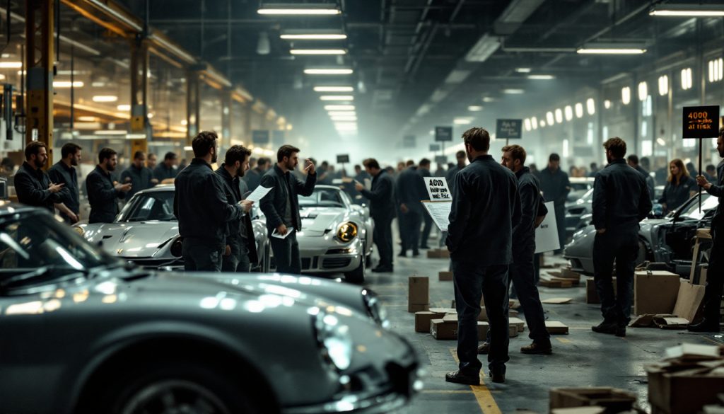 découvrez comment la marque emblématique porsche fait face à une crise sans précédent, mettant en péril 4000 emplois. ce tournant décisif soulève des questions sur l'avenir de l'automobile de luxe et les défis économiques auxquels elle doit faire face.