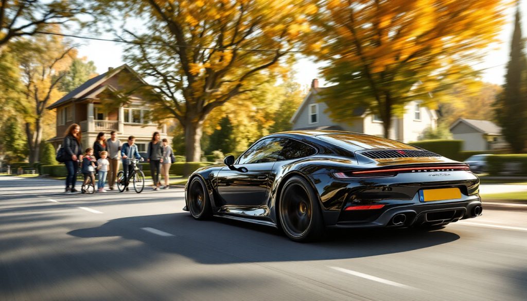 une porsche circule à 110 km/h dans une zone résidentielle, suscitant l'inquiétude des habitants. découvrez comment cette vitesse excessive met en danger la sécurité des piétons et les appels à des mesures pour protéger la communauté.