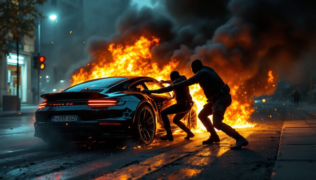 découvrez les détails saisissants d'une tentative de braquage à lyon, où des assaillants ont échoué dans leur plan audacieux, menant à l'incendie d'une porsche et à une tentative de prise d'otage d'un cariste. une affaire qui soulève de nombreuses questions sur la sécurité en milieu urbain.