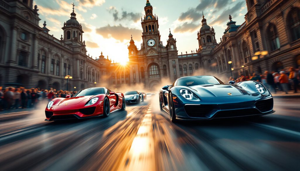 découvrez l'élégance et la puissance des porsche lors de l'assaut sur la place de la gare. un événement incontournable pour les passionnés d'automobiles, où les modèles emblématiques se mêlent à l'effervescence urbaine. ne manquez pas cette rencontre unique entre performance et style.