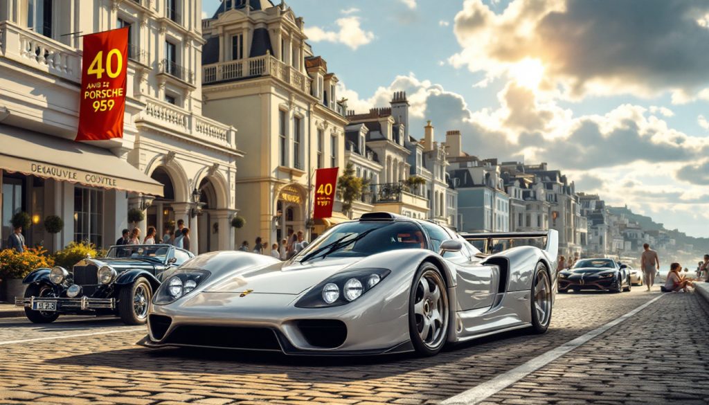 découvrez la célébration des 40 ans de la porsche 959 à deauville, où cette légende de l'automobile est mise à l'honneur. un événement incontournable pour les passionnés et les amateurs de belles mécaniques.