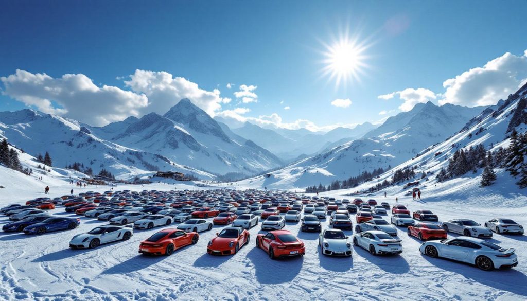 découvrez l'événement exceptionnel au mont-dore où trois cents porsche se rassemblent au pied des pistes. une expérience unique mêlant passion automobile et paysages magnifiques, à ne pas manquer !