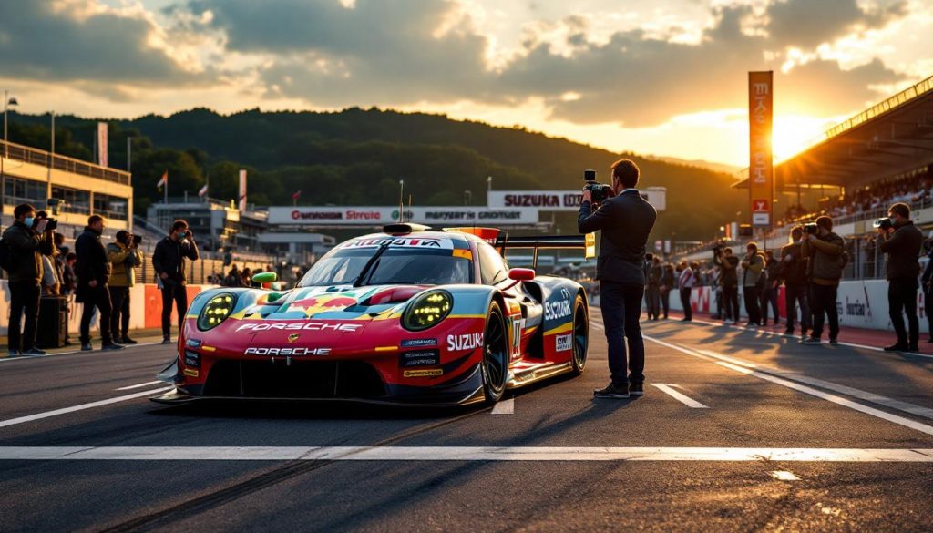 découvrez la nouvelle livrée exclusive de la porsche d'origine motorsport pour les 1000 km de suzuka. un design inédit, prêt à attirer tous les regards lors de cette course légendaire !