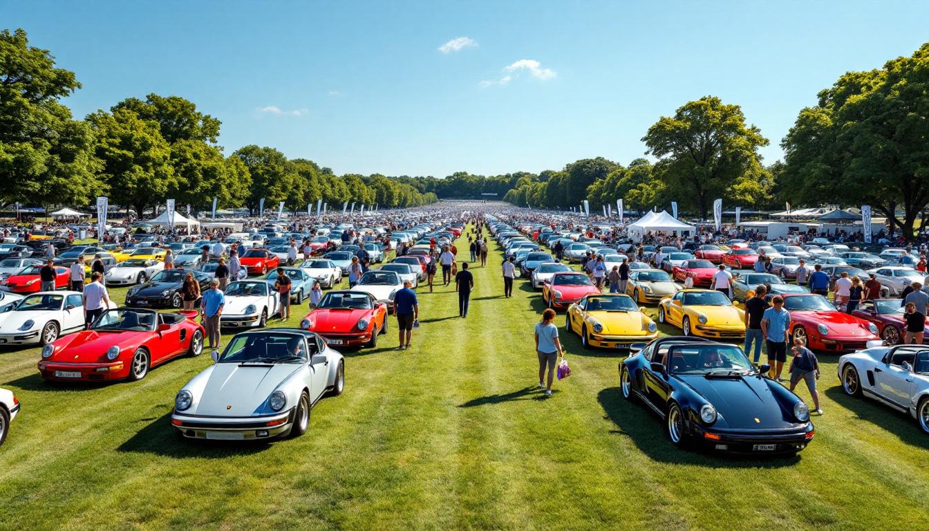 participez à la ch’ti classic les 13 et 14 septembre à hardelot, un événement exceptionnel réunissant plus de 450 porsche. passionnés et curieux sont attendus pour admirer ces voitures mythiques lors de ce grand rassemblement automobile.