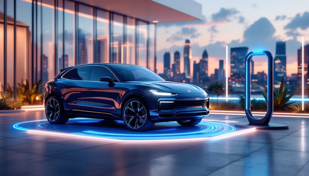 découvrez le nouveau porsche cayenne électrique prévu pour 2025 : une fusion d’innovation avec intelligence artificielle intégrée et recharge sans fil, alliant performance et technologies de pointe pour une expérience de conduite révolutionnaire.