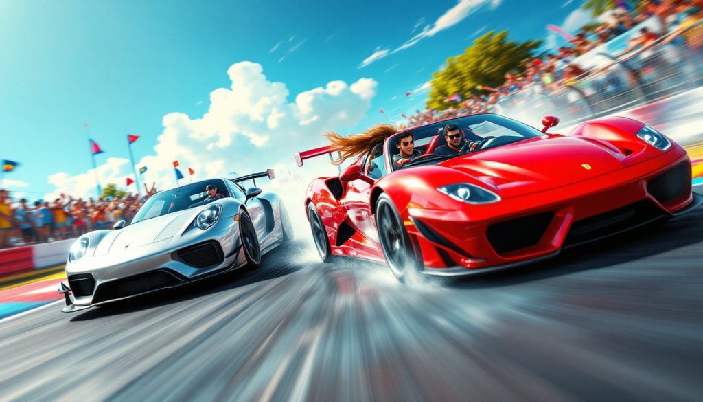 découvrez comment gmk et inoxtag font monter l’adrénaline au gp explorer 3 en affrontant la piste à bord d’une ferrari et d’une porsche lors d’une course spectaculaire !
