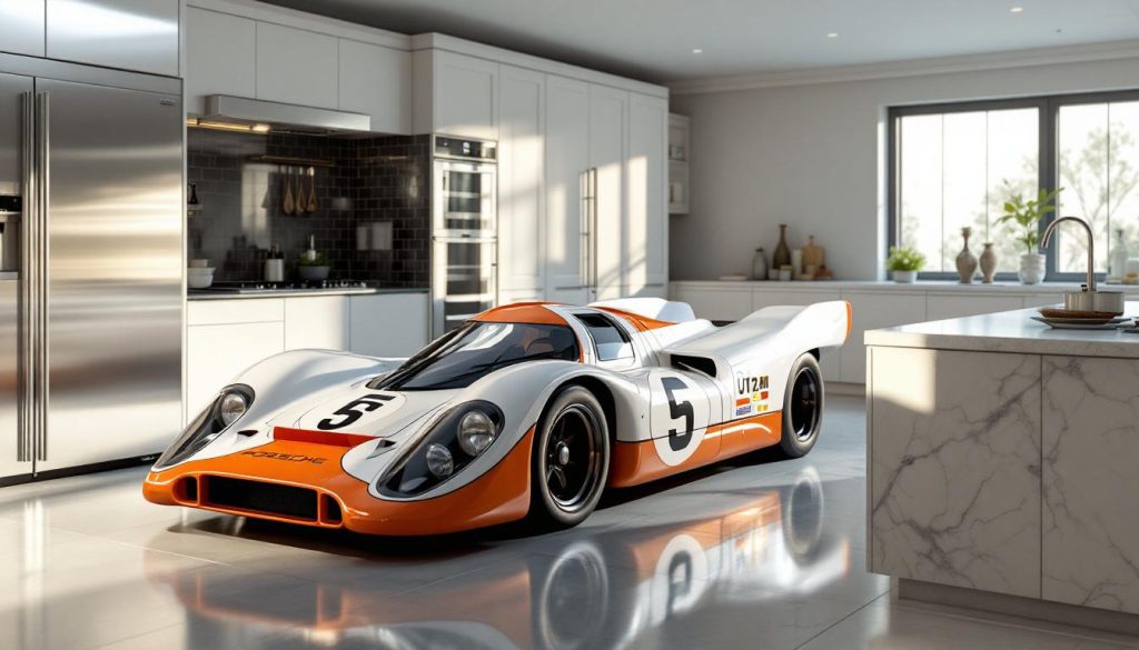découvrez la nouvelle collection d’accessoires de cuisine inspirée par la mythique porsche 917 kh. apportez l’esprit des légendaires circuits automobiles à votre intérieur avec des objets design, pratiques et à l’élégance intemporelle !
