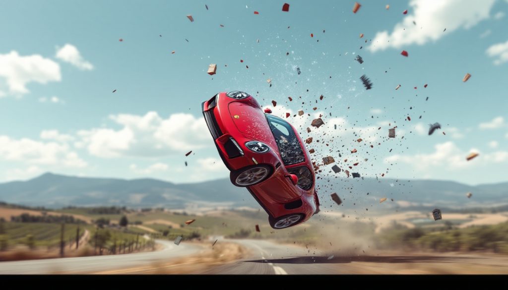 un conducteur a perdu le contrôle de sa porsche près de montpellier, enchaînant les tonneaux dans un spectaculaire accident de la route. découvrez les circonstances de cet impressionnant crash et l'état du conducteur.