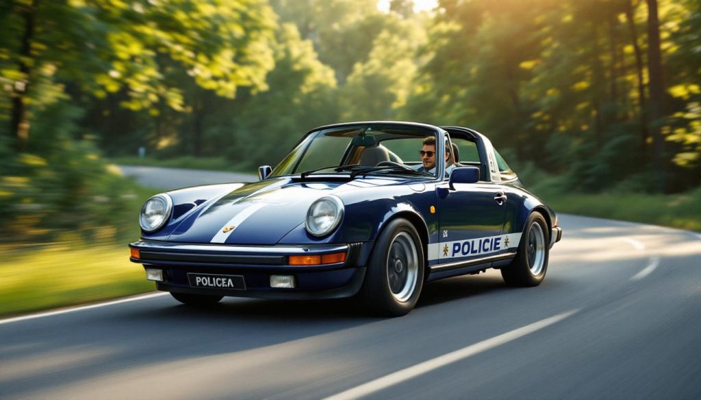 découvrez l'essai exceptionnel d'une porsche 911 carrera 2.7 targa 1976, une élégante rareté ex-gendarmerie belge, alliant histoire et performance au volant.