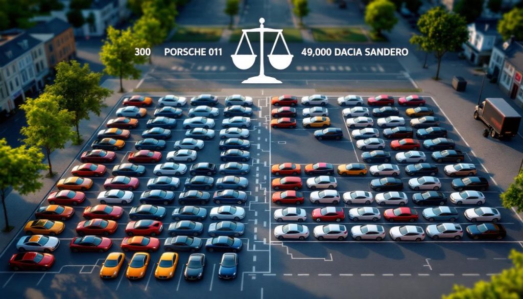 découvrez comment en 2025 en france, les 300 porsche 911 génèrent un malus automobile deux fois plus élevé que celui des 49 000 dacia sandero immatriculées, à travers des infographies détaillées.