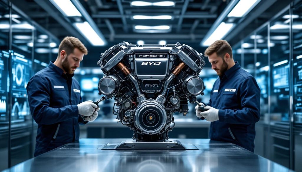 découvrez notre inspection détaillée du nouveau moteur hybride byd, une technologie innovante déjà maîtrisée par porsche, alliant performance et efficacité énergétique.