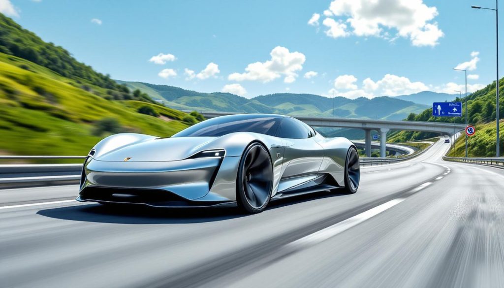 découvrez la voiture électrique chinoise au style inspiré de porsche, offrant une autonomie impressionnante de 1700 km grâce à son prolongateur d'autonomie, prête à conquérir le marché européen.