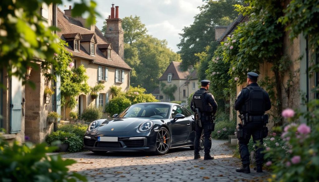 saisie impressionnante en dordogne : 83 000 euros de drogue et une porsche confisqués dans un village, révélant une opération policière majeure.
