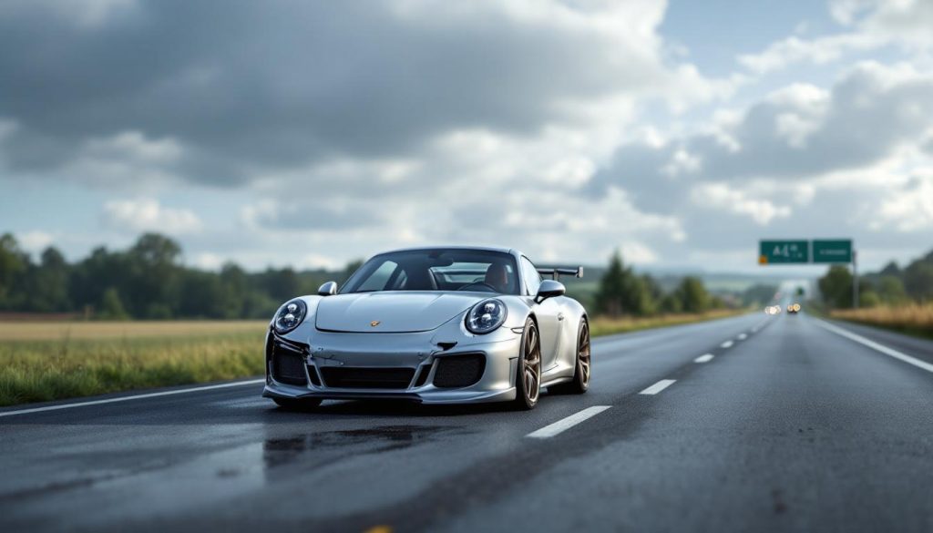 accident sur l’a4 près de hombourg-haut en moselle impliquant une porsche, bilan : un blessé léger. informations détaillées sur l'incident.