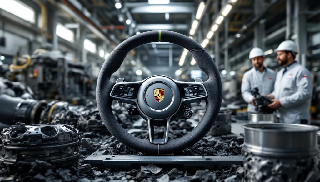 découvrez comment porsche et basf révolutionnent l'industrie automobile en transformant des déchets automobiles en volants recyclés, alliant innovation et écologie.