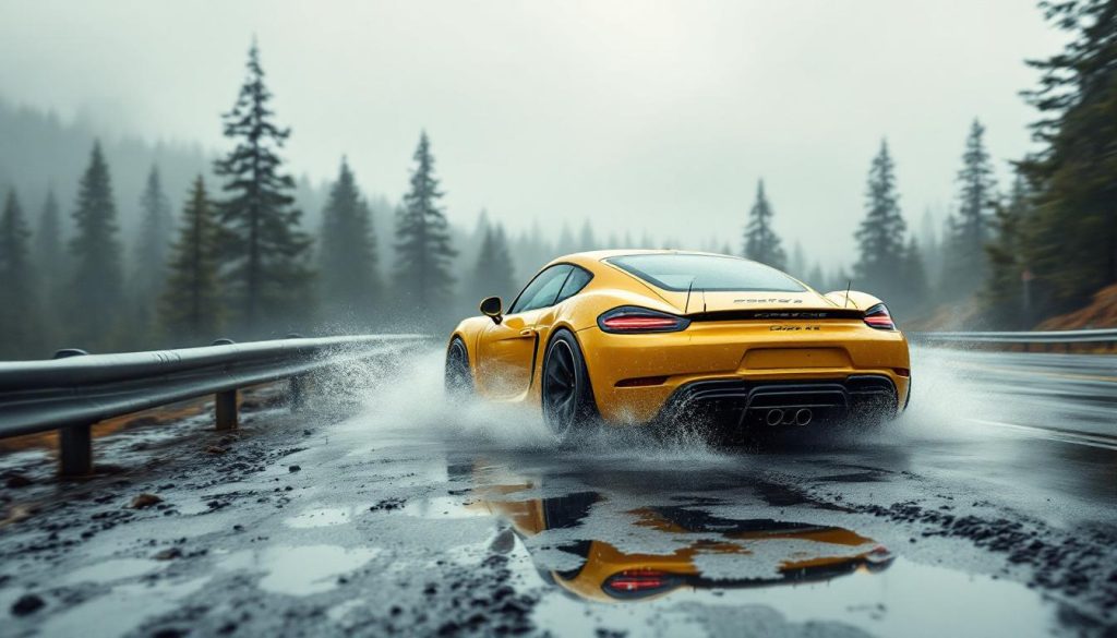 découvrez le récit captivant d'une virée en porsche 718 cayman gt4 qui tourne au désastre lors d'une glissade imprévue. une aventure pleine d'émotions et de rebondissements.