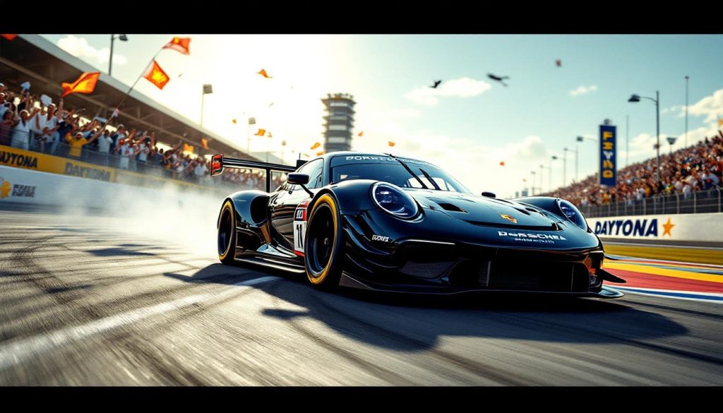 découvrez comment porsche a dominé les 24 heures de daytona 2026 avec une victoire impressionnante, accompagnée des chiffres clés qui ont marqué cette performance exceptionnelle.