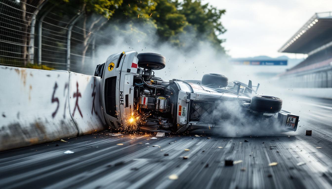 découvrez comment un spectaculaire accident lors de la porsche carrera cup a provoqué un retard au départ du grand prix du japon de formule 1, impactant le déroulement de la course.
