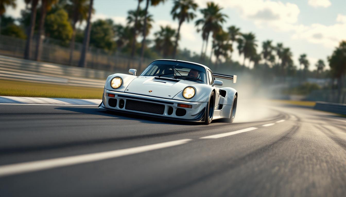 julien andlauer remporte une victoire spectaculaire aux 12 heures de sebring en pilotant une porsche, démontrant son talent et sa maîtrise sur la piste.