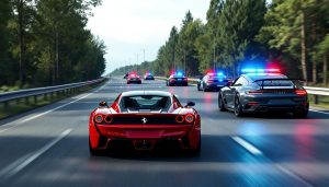 deux conducteurs pris en excès de vitesse à près de 200 km/h sur l’a16 ont vu leurs ferrari et porsche confisquées lors d'une intervention policière spectaculaire.