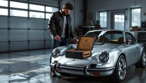 découvrez l'histoire d'un passionné qui acquiert une porsche quasi neuve à 260 000 € et découvre une surprise inattendue cachée dans la boîte, révélant un secret fascinant.