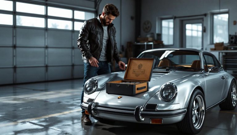 découvrez l'histoire d'un passionné qui acquiert une porsche quasi neuve à 260 000 € et découvre une surprise inattendue cachée dans la boîte, révélant un secret fascinant.