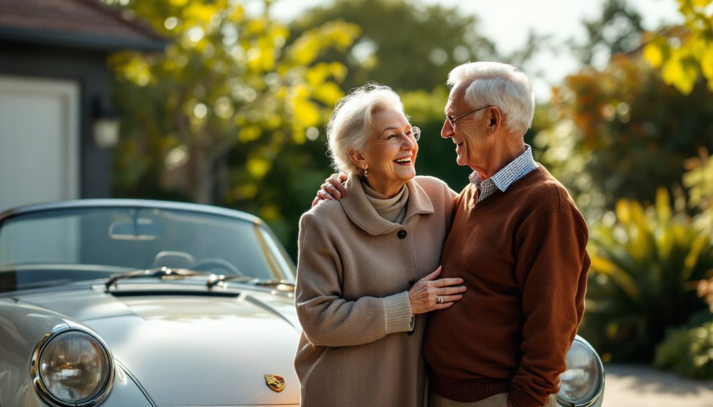 à 92 et 94 ans, derek et audrey célèbrent 70 ans de mariage en réalisant un rêve : s’offrir leur toute première porsche.