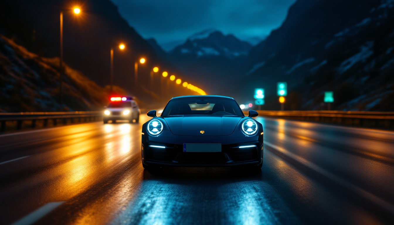 en haute-savoie, un automobiliste suisse au volant d’une porsche 911 a été contrôlé à 312 km/h. découvrez les détails de cette vitesse record.