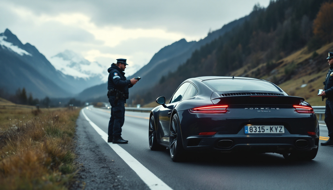 en haute-savoie, un automobiliste suisse au volant d’une porsche 911 a été contrôlé à 312 km/h. découvrez les détails de cette infraction spectaculaire.